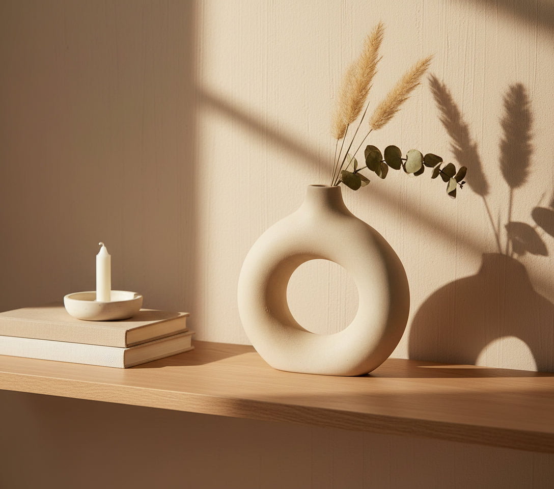 Orbit– Sculptural round vase
