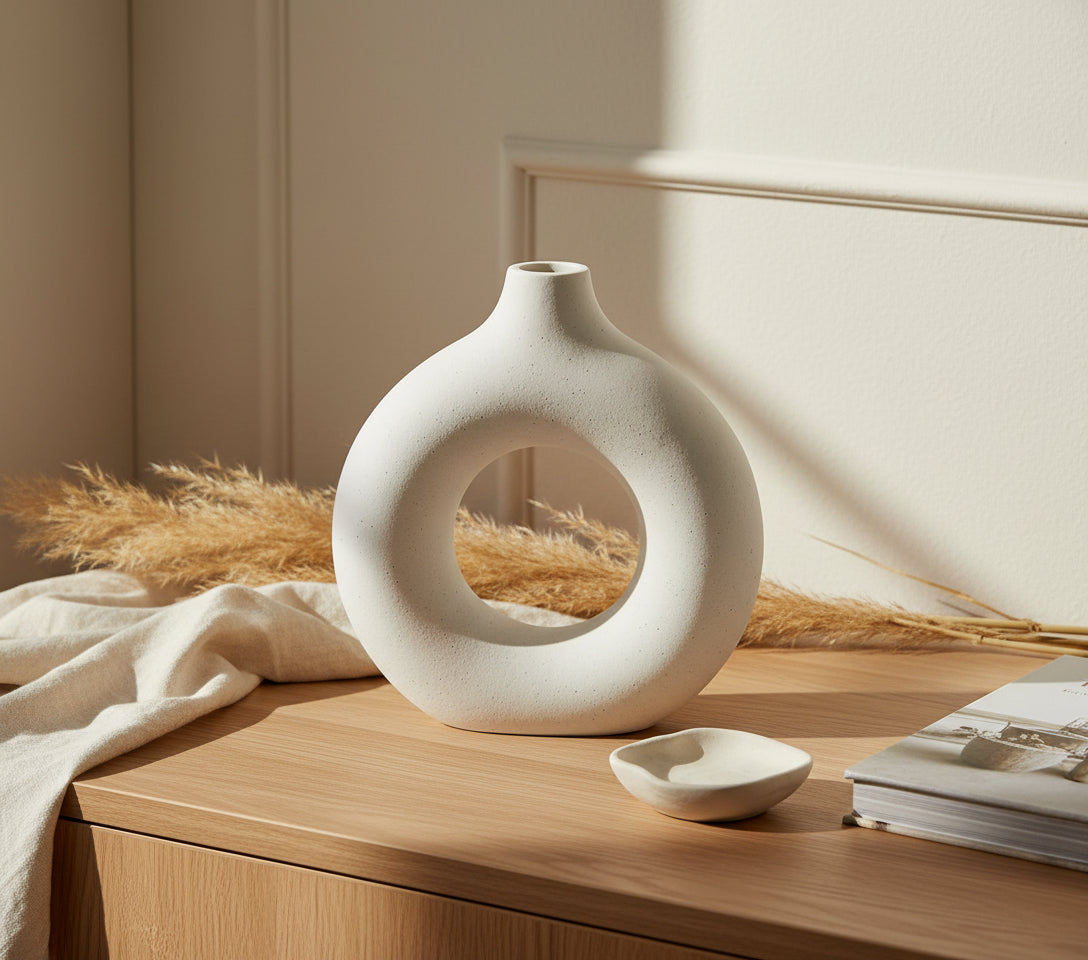 Orbit– Sculptural round vase