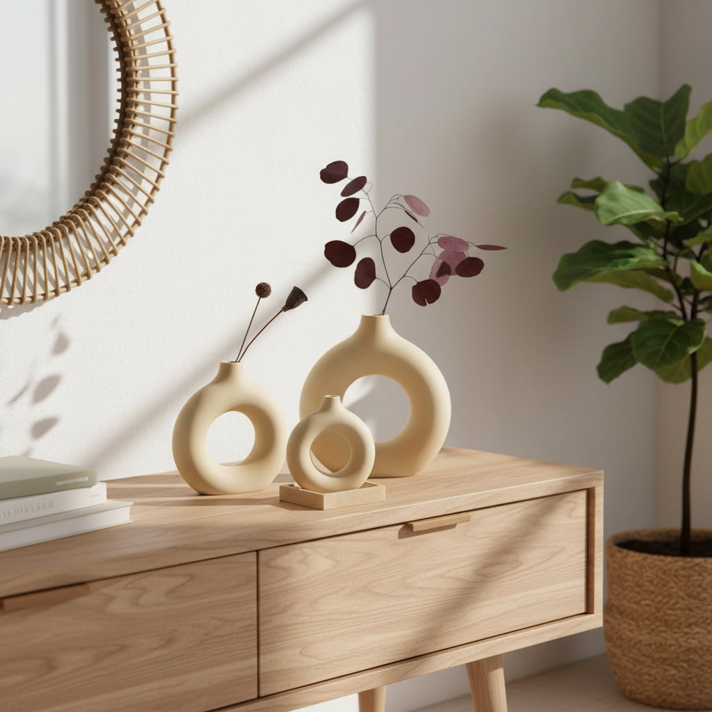 Orbit– Sculptural round vase