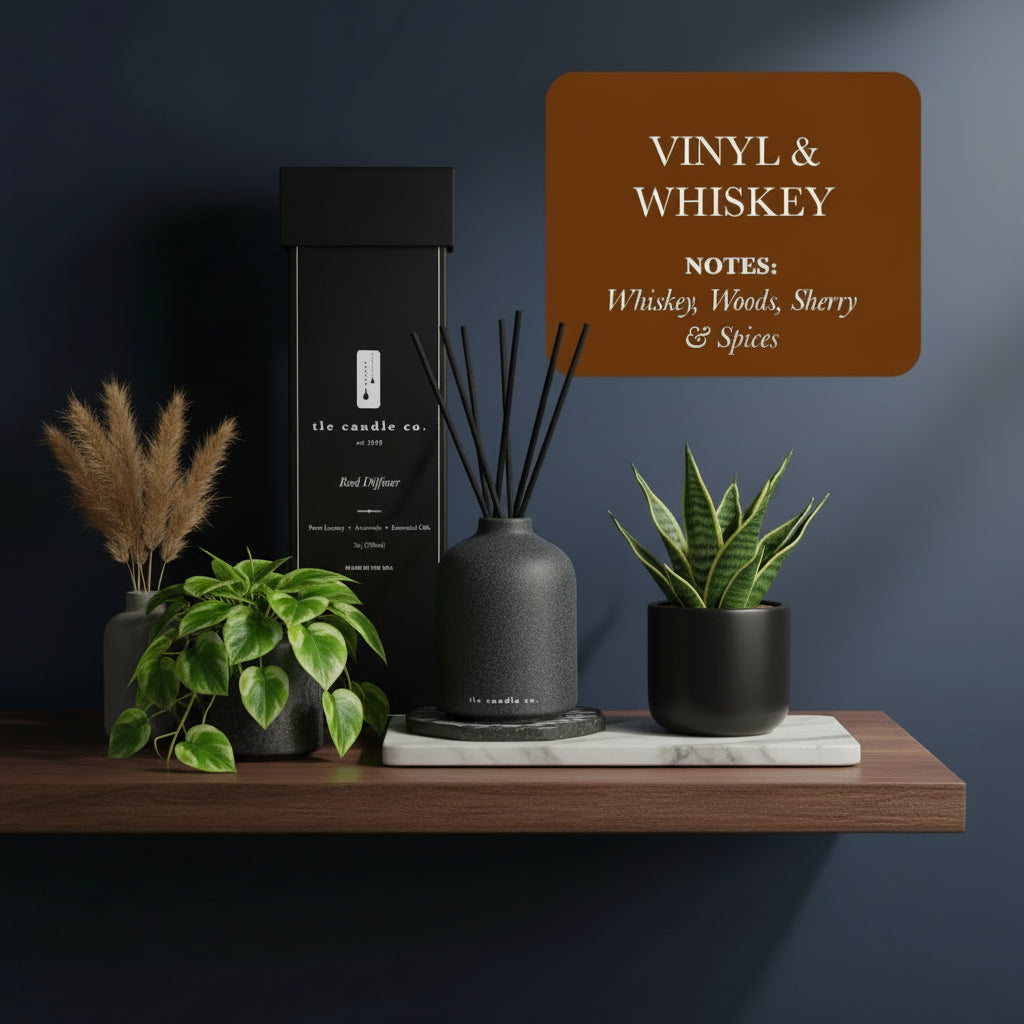 Vinyl & Whiskey — Warm Rustic Reed Diffuser