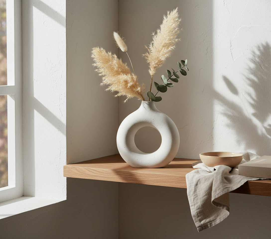 Orbit– Sculptural round vase