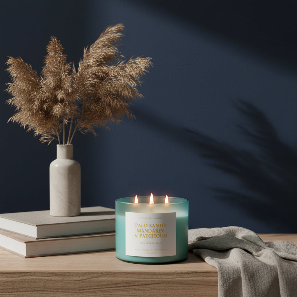 Palo Santo Mandarin & Patchouli – 3-Wick Soy Candle