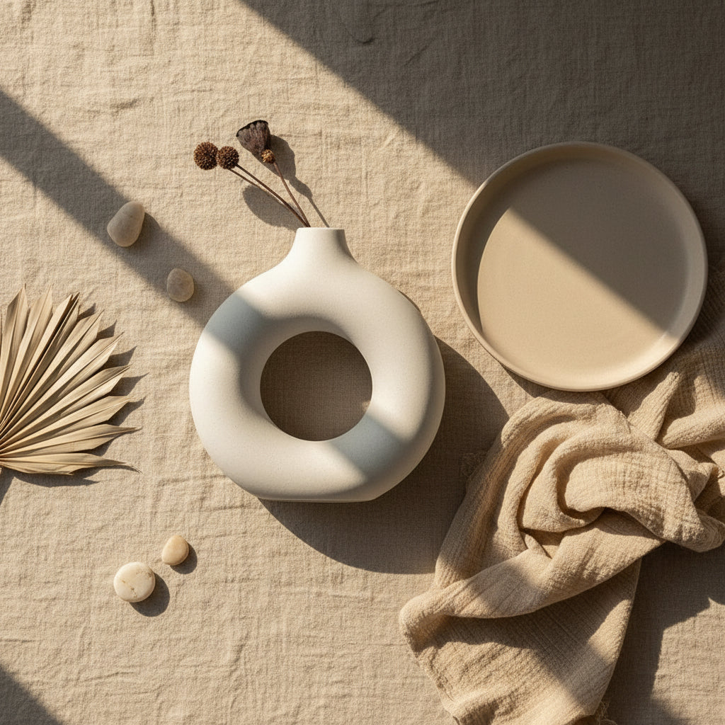 Orbit– Sculptural round vase